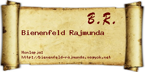 Bienenfeld Rajmunda névjegykártya